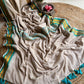 Soft Mul cotton saree - Teal