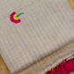 Zari checks cotton saree with embroidery