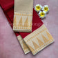 Pure sungudi cotton saree with mini checks and gopuram border
