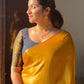 Beautiful Plain Modal silk saree with tissue pallu (Prebooking)