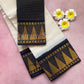Pure sungudi cotton saree with mini checks and gopuram border