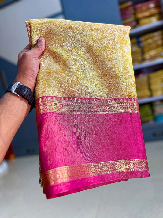 Semi banarasi tissue saree