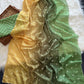 Beautiful kota doria saree with white buti weaving and scalloped border