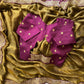 Space silk saree with lace border