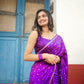 Banarasi semi katan silk with buttas