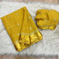 Viscous georgette with sequins buttas