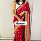 Semi dola silk with bandhini prints