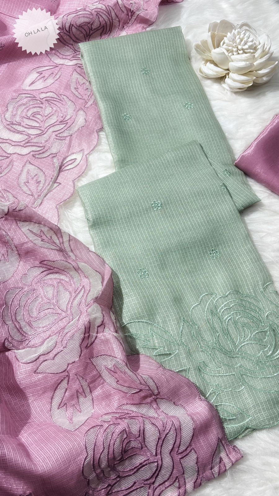 Beautiful kota doria salwar sets in pastels