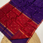 Pure Maheshwari silk cotton sarees with small border and buttis - contrast pallu and blouse
