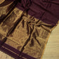 Pure Maheshwari silk cotton saree - small border zari stripes