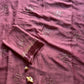 Viscous georgette saree with floral embroidery and satin border