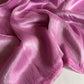 Soft tissue saree with metallic finish