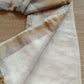 Pure handwoven linen saree with zari borders