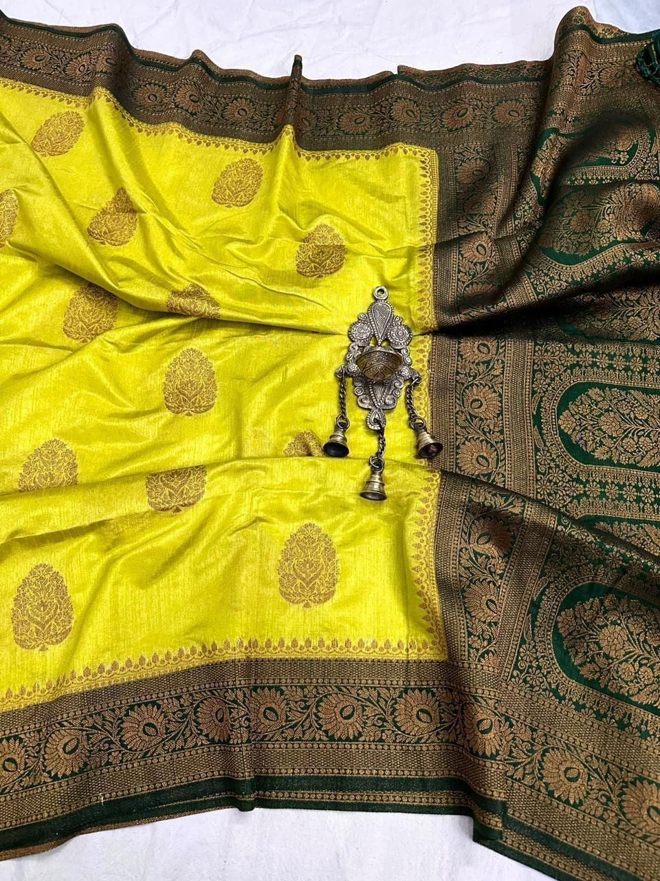 Soft Banarasi mulberry cotton silk saree