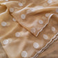 Soft georgette crepe saree with polka embroidery