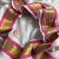 Soft Mul cotton saree - Dark pink