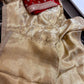 Pure tissue kanchi saree with velvet blouse