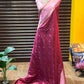 Beautiful soft semi silk saree with contrast border