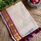 Soft Mul cotton saree - Wine