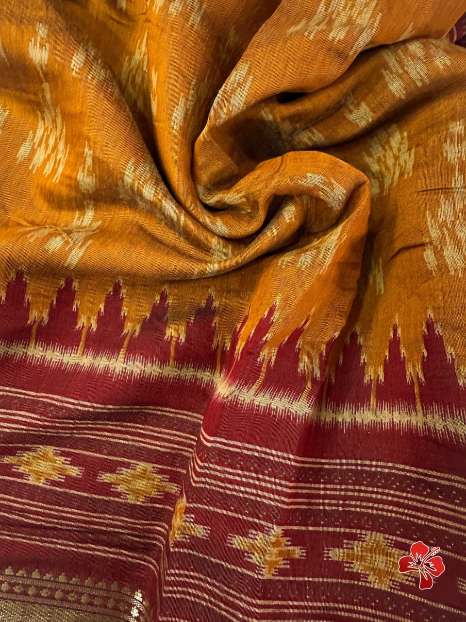 Soft ikkat printed mix cotton sarees