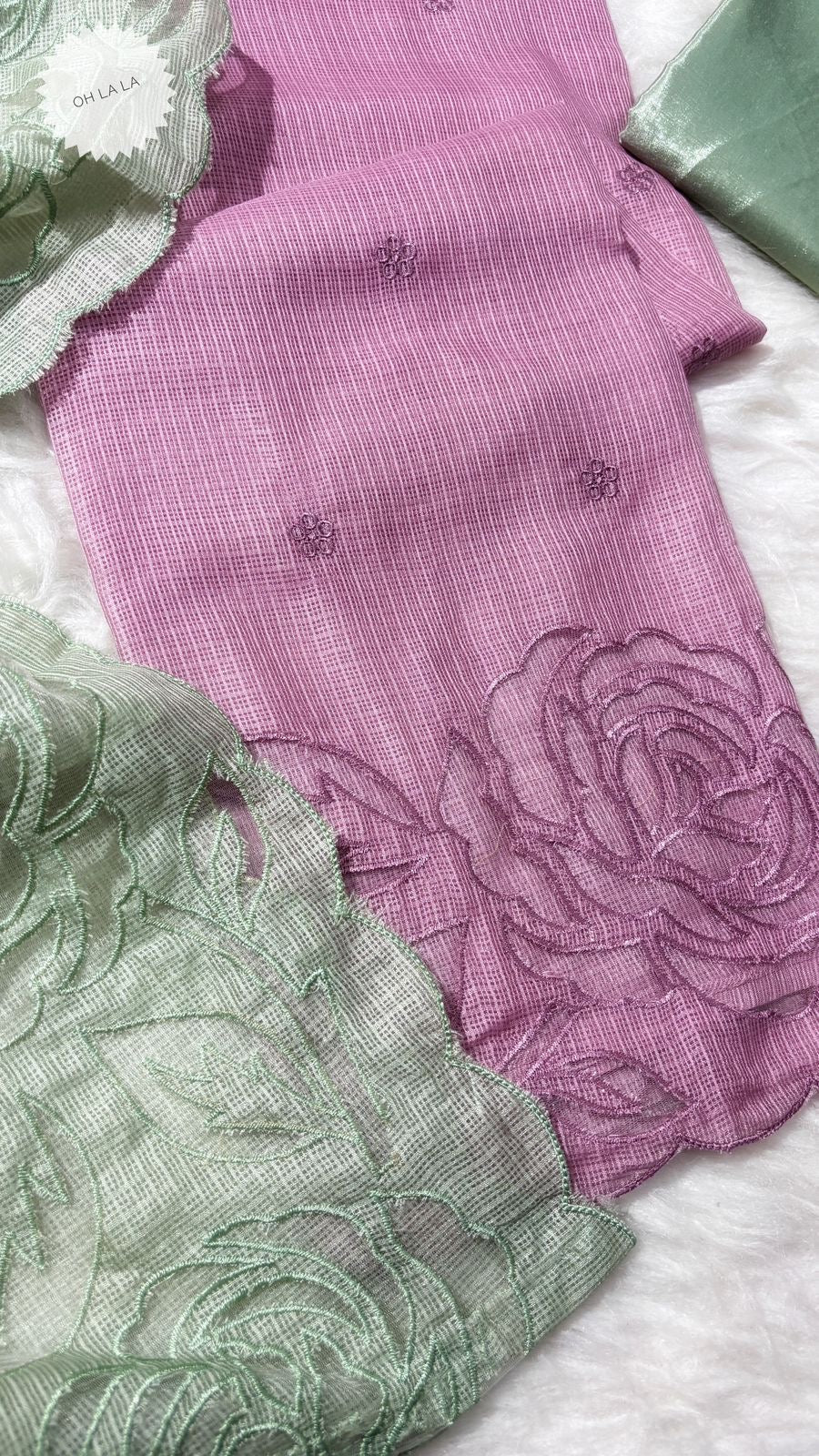Beautiful kota doria salwar sets in pastels