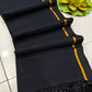 Pure and authentic mul cotton saree with small single zari line border