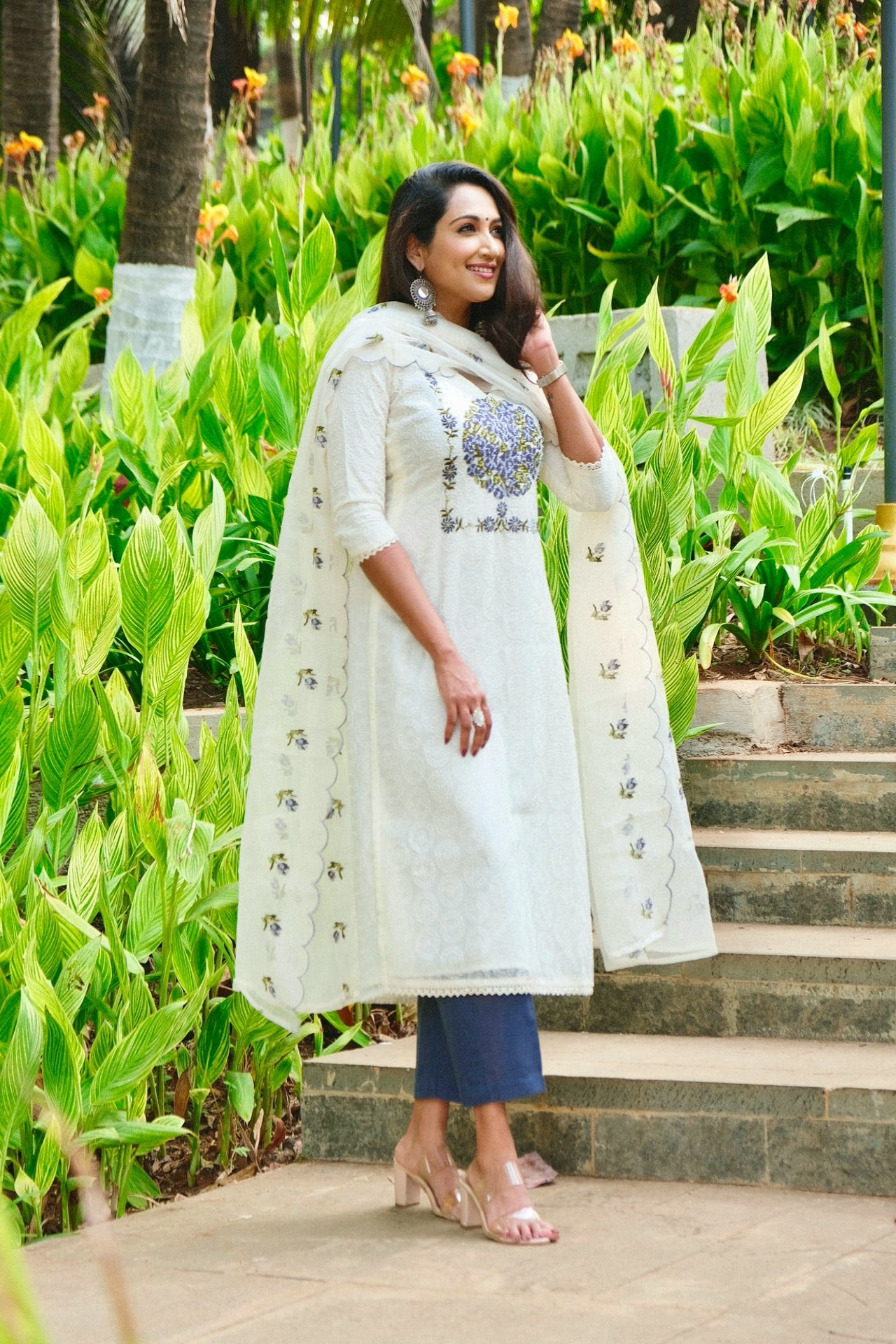 Kota embroidered unstitched Salwar set
