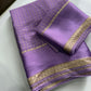 Beautiful viscous georgette saree with checks body and running blouse