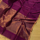 Pure Maheshwari silk cotton saree - small border zari stripes