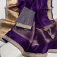 Pure organza saree with kanchi zari border and heavy blouse
