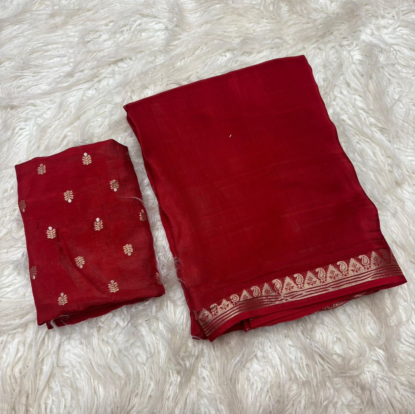 Soft viscous crepe silk saree