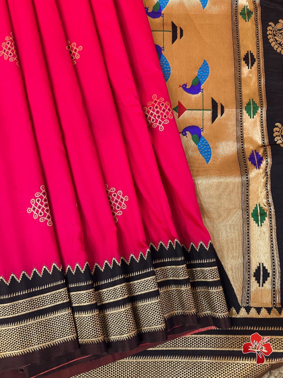 Soft semi silk saree - kolam