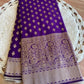Semi banarasi saree with big border