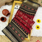 Soft ikkat printed mix cotton sarees