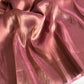 Soft tissue saree with metallic finish