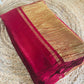 Beautiful Plain Modal silk saree with tissue pallu (Prebooking)
