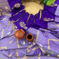 Premium semi soft silk saree with zig zag design weaves