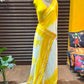 Beautiful viscous satin silk with bandhini prints - Chaitra reddy inspired
