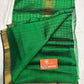 Beautiful Mangalagiri Silk cotton saree with zari checks