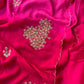 Pure munga silk ombré shaded saree with zardosi work