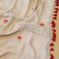 Zari checks cotton saree with embroidery