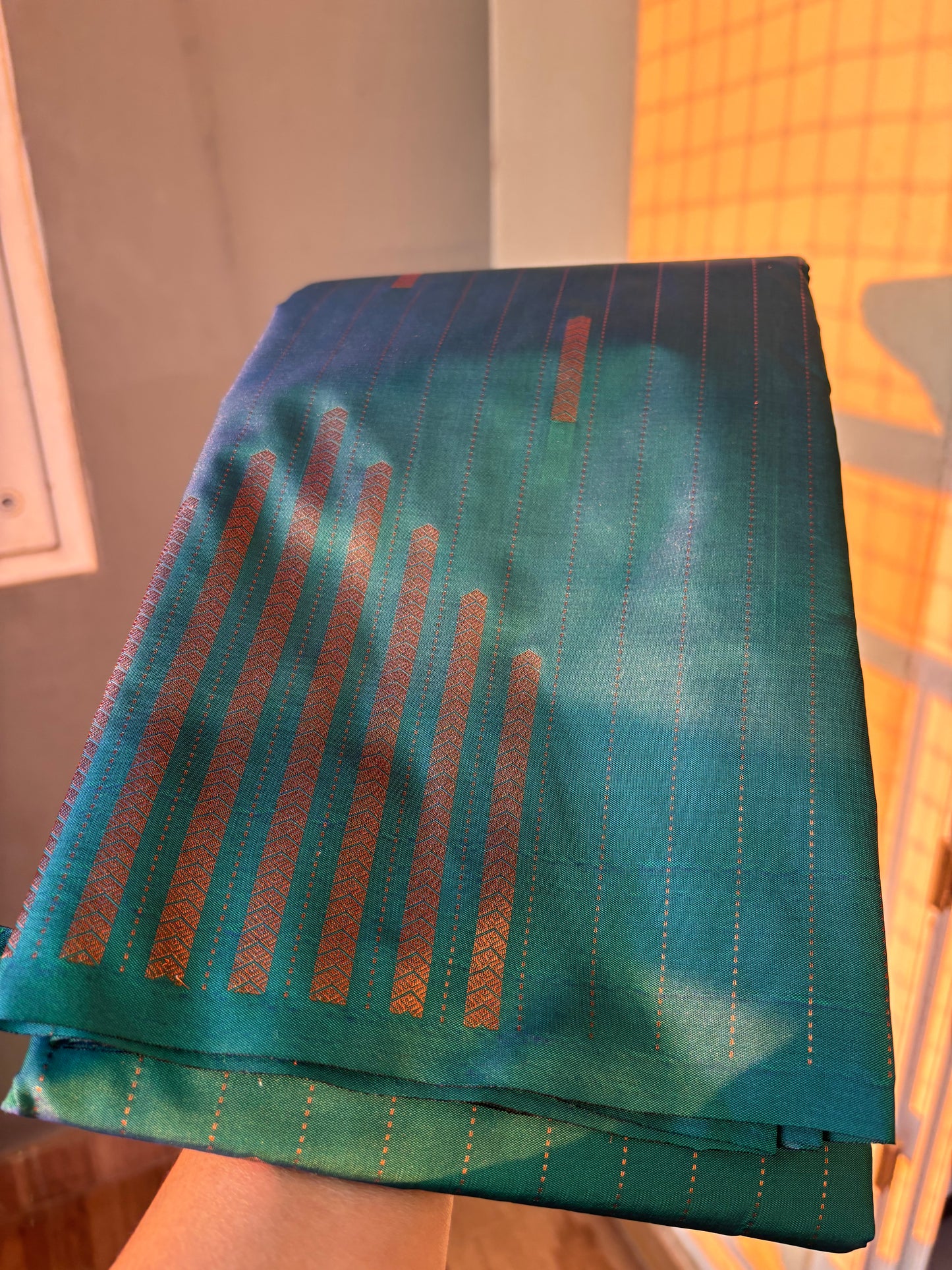 Arani pattu saree - copper weaves