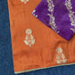 Premium Pure viscous dola silk saree with contrast blouse