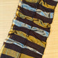 Linen sarees with gold silver zari stripes all over!