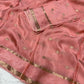 Beautiful soft viscous crepe silk - rose jacquard