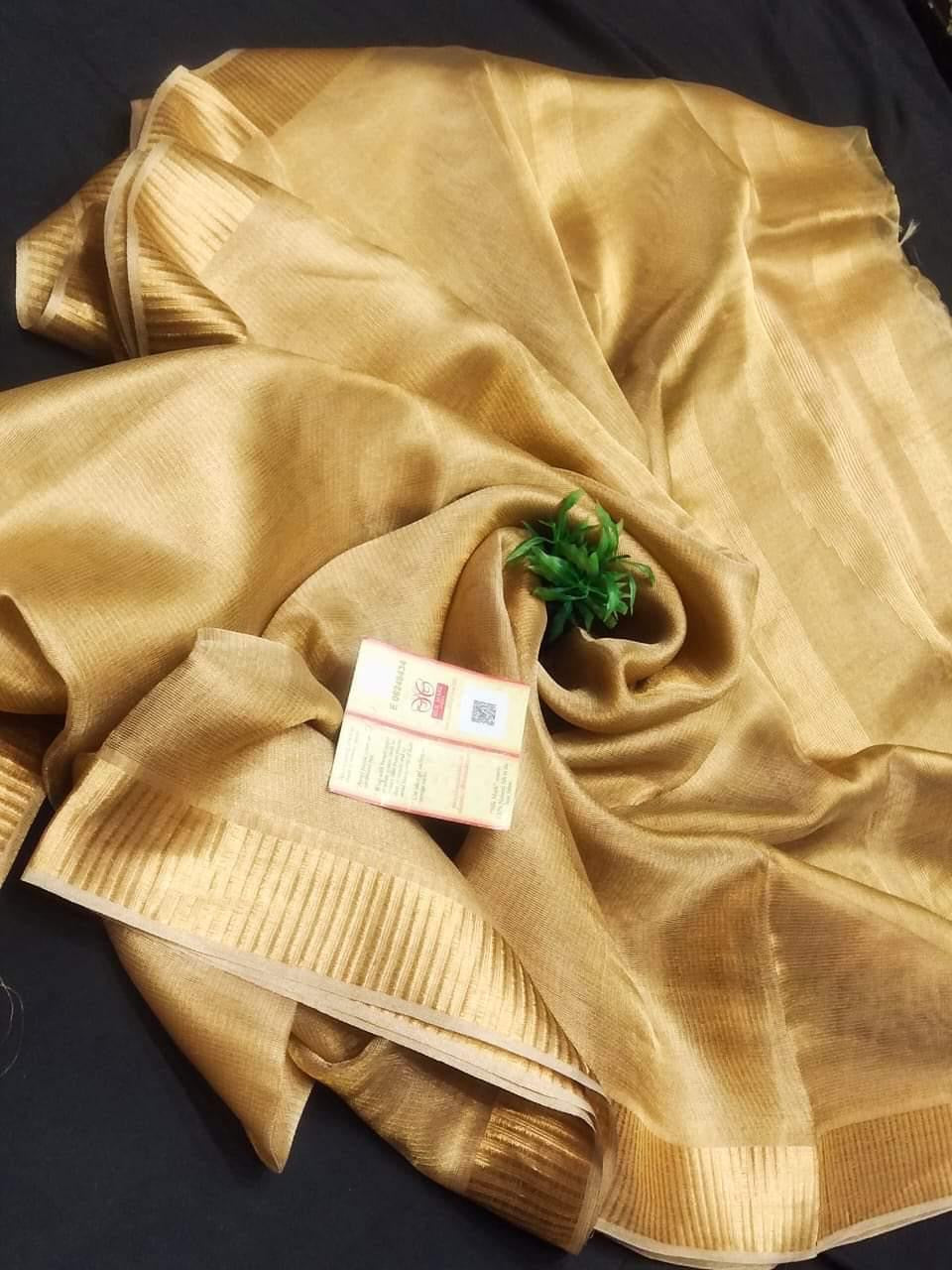 Pure tissue tussar silk saree