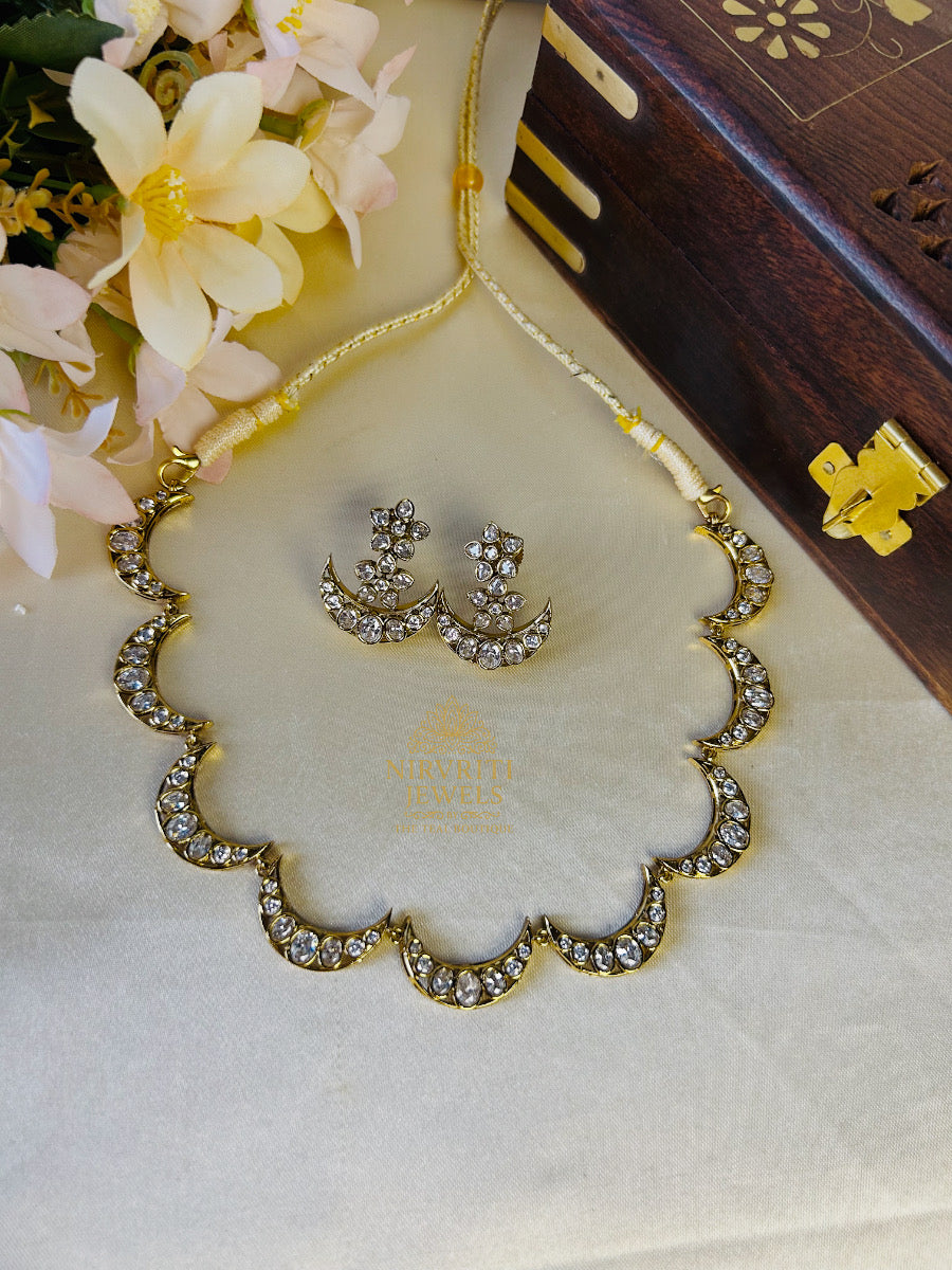 Premium chaand AD choker