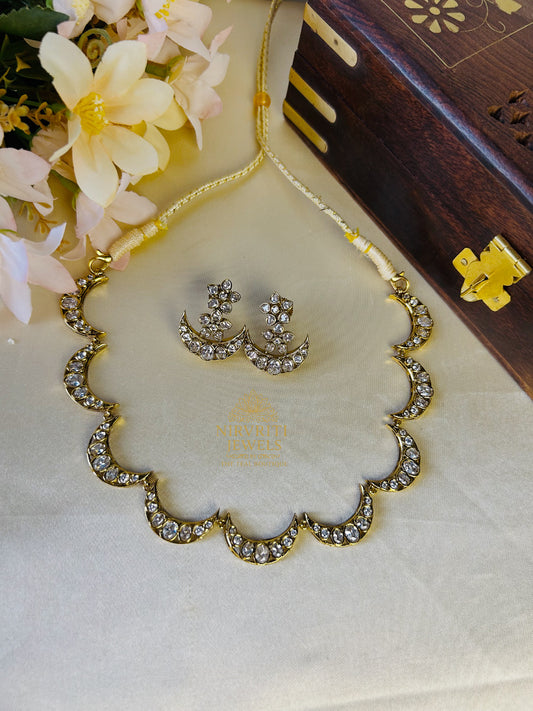 Premium chaand AD choker