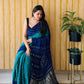 Soft modal silk with nakshi pallu and tye and dye bandhini prints
