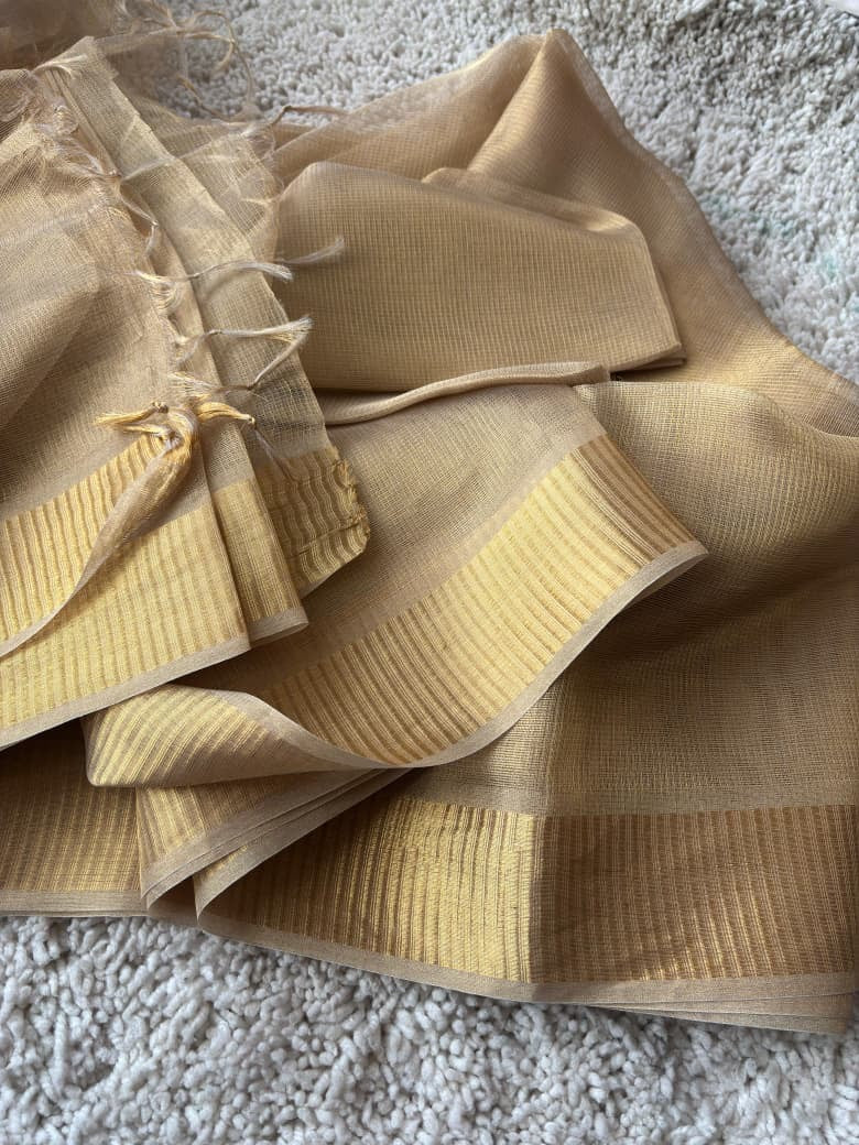 Pure tissue tussar silk saree